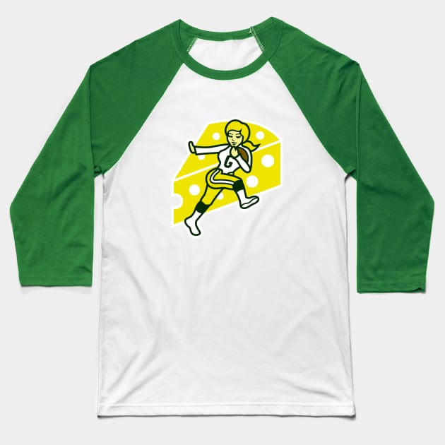 Lady Lombardi Baseball T-Shirt by Carl Cordes